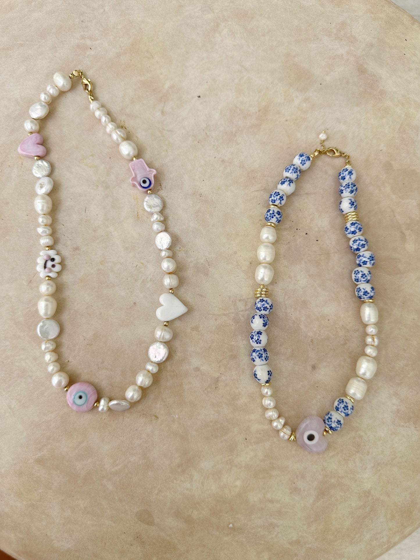 Fun Hannah Beaded Necklaces - Pearls And Glass