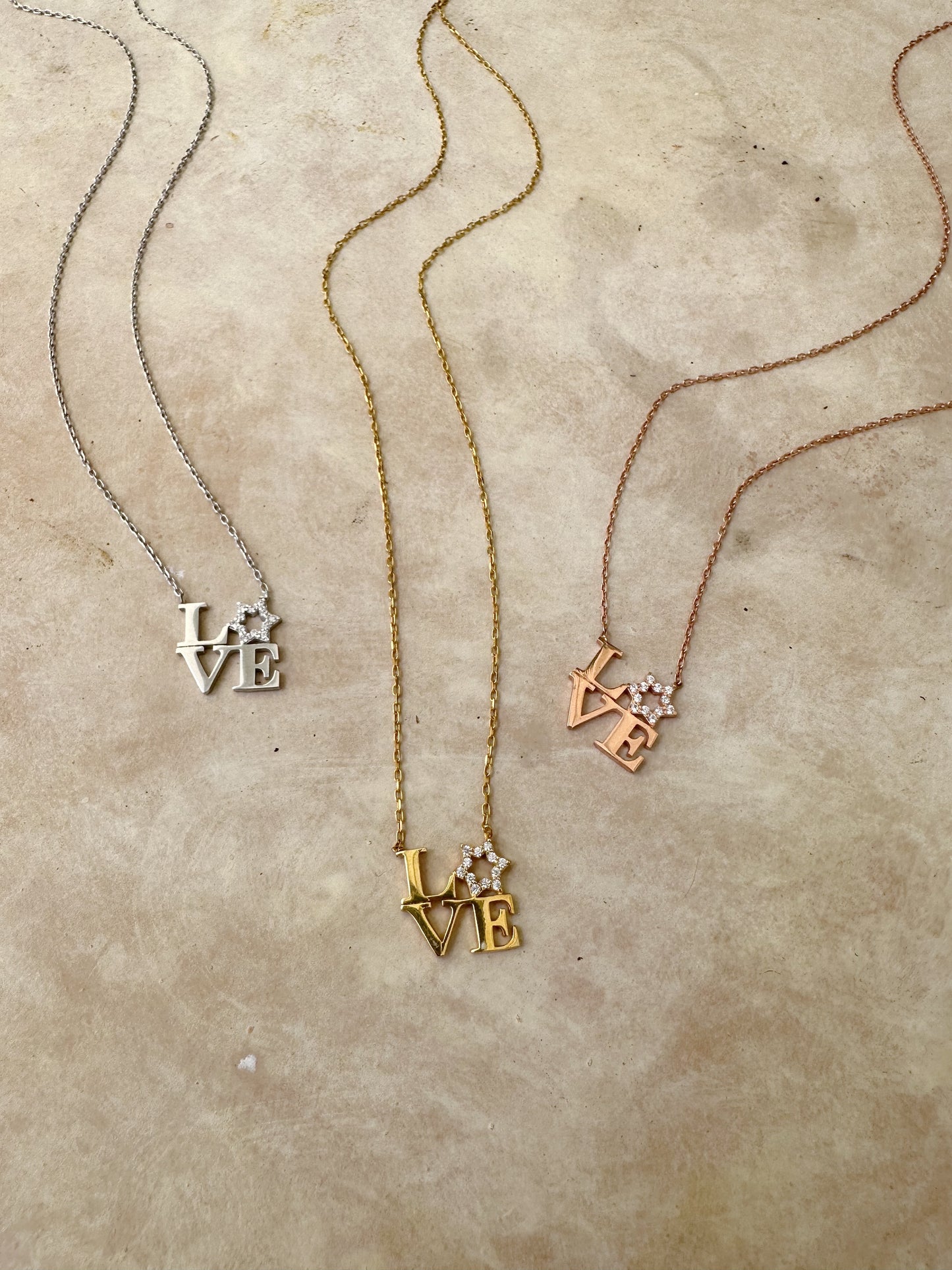 Love Star Of David Necklace