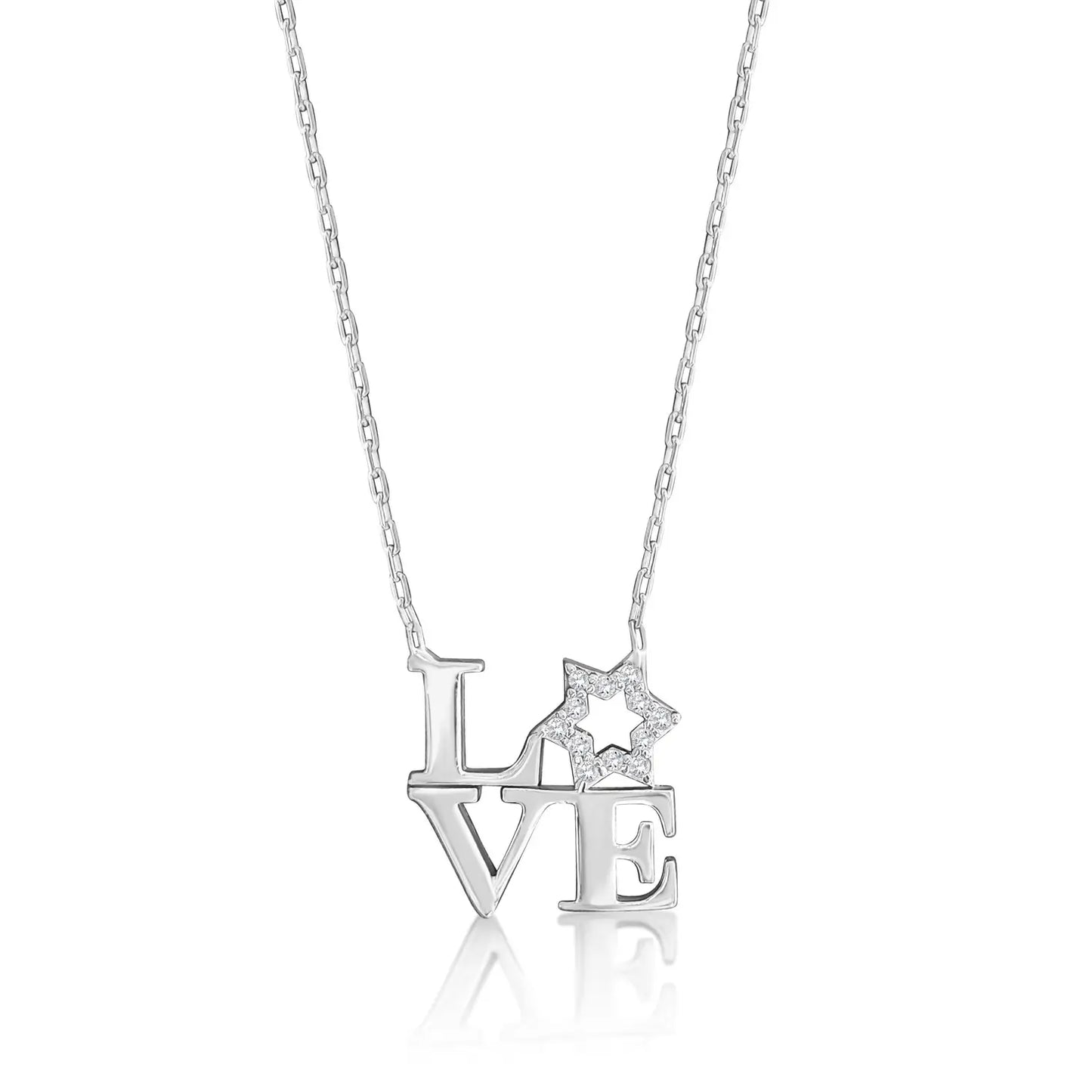 Love Star Of David Necklace