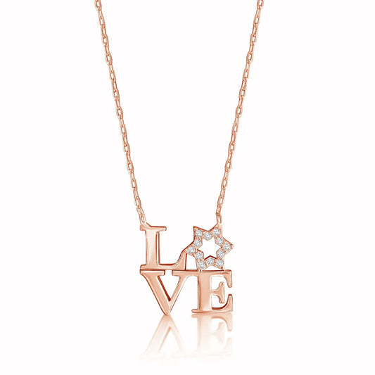 Love Star Of David Necklace