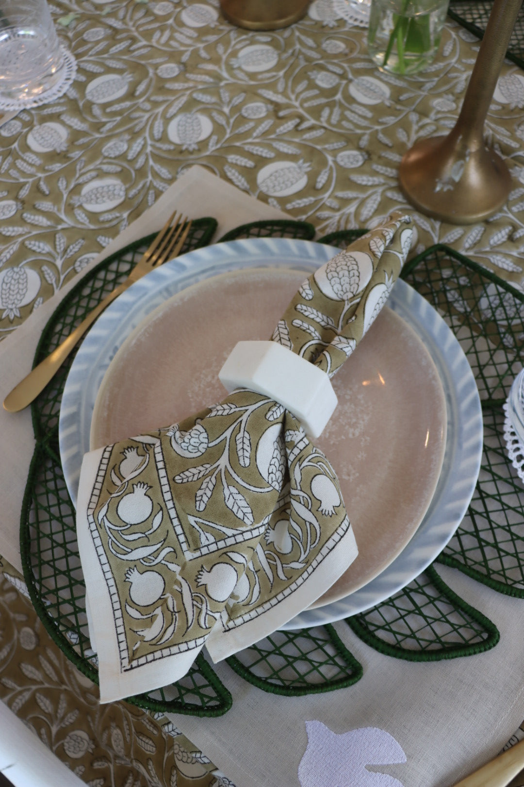 Pomegranate Beige Napkin Set