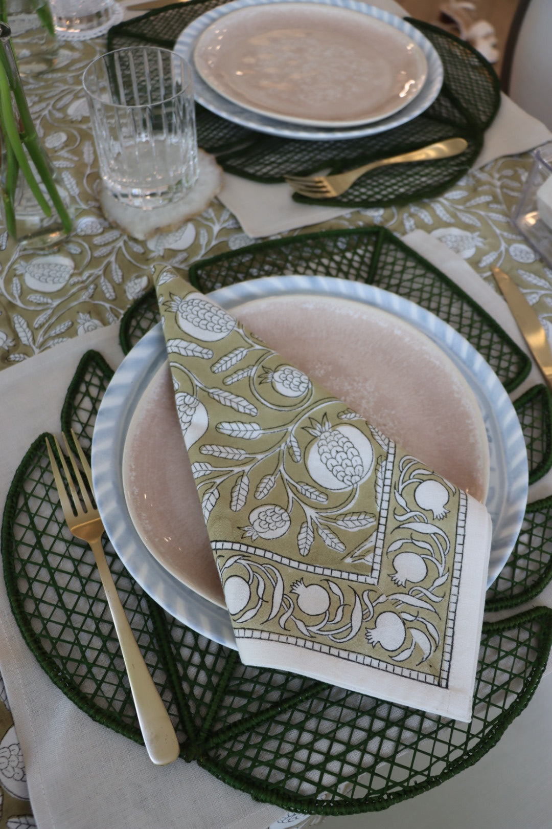 Pomegranate Beige Napkin Set