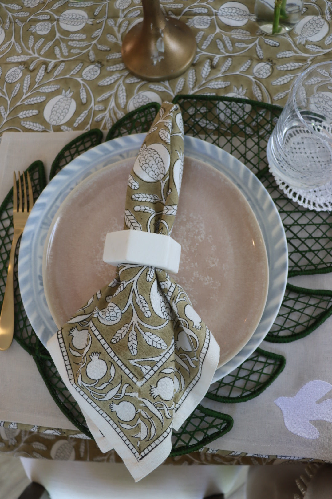 Pomegranate Beige Napkin Set