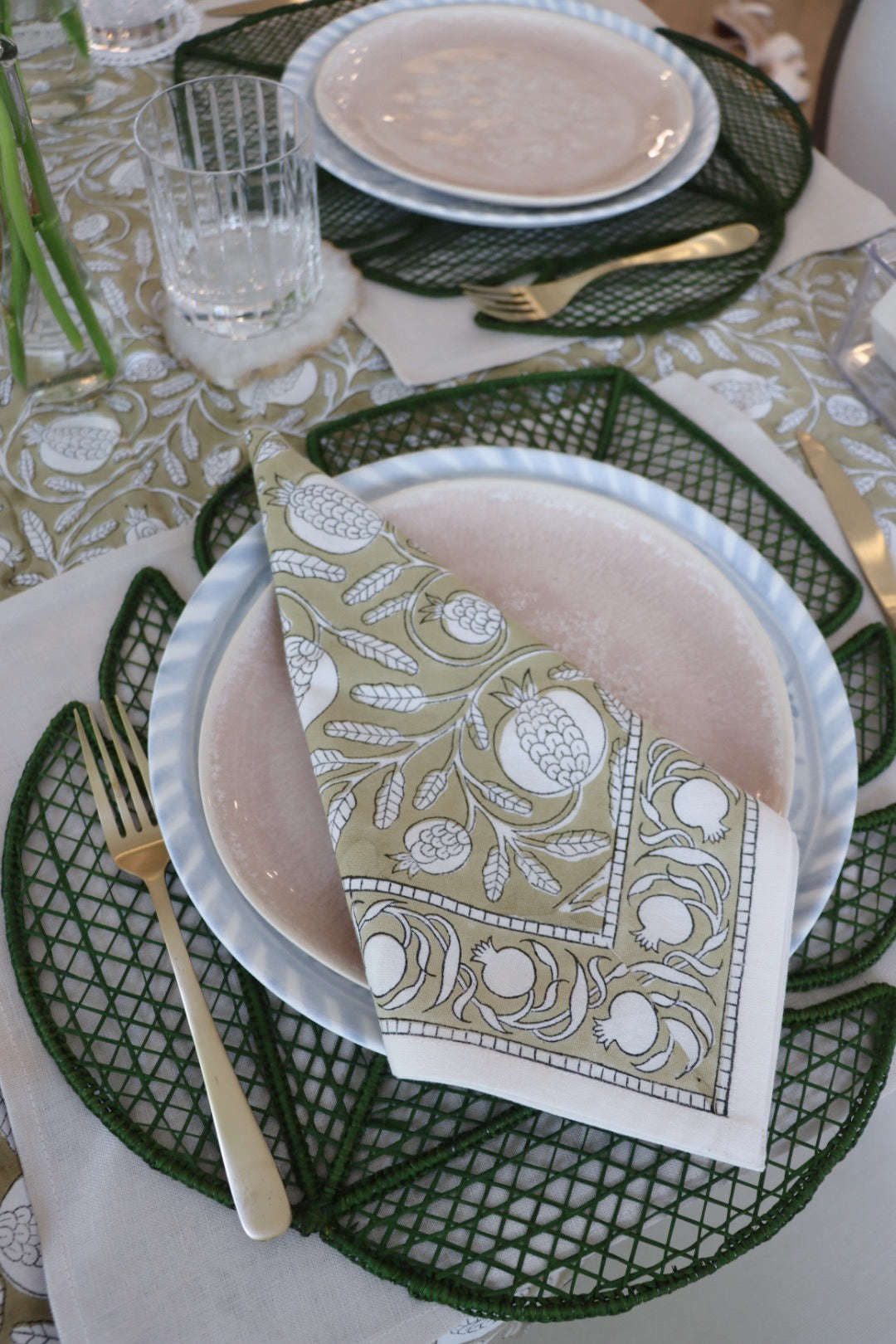 Pomegranate Beige Napkin Set