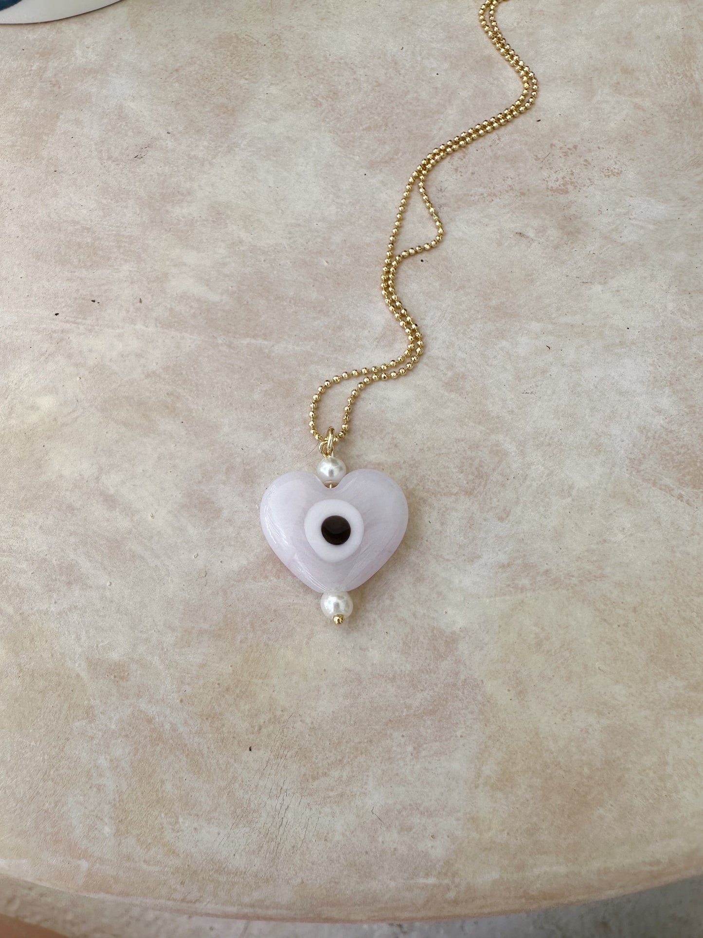 Evil Eye Heart Necklace