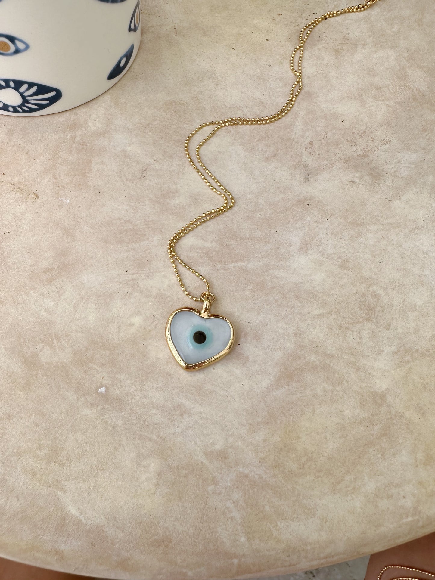 Evil Eye Heart Necklace