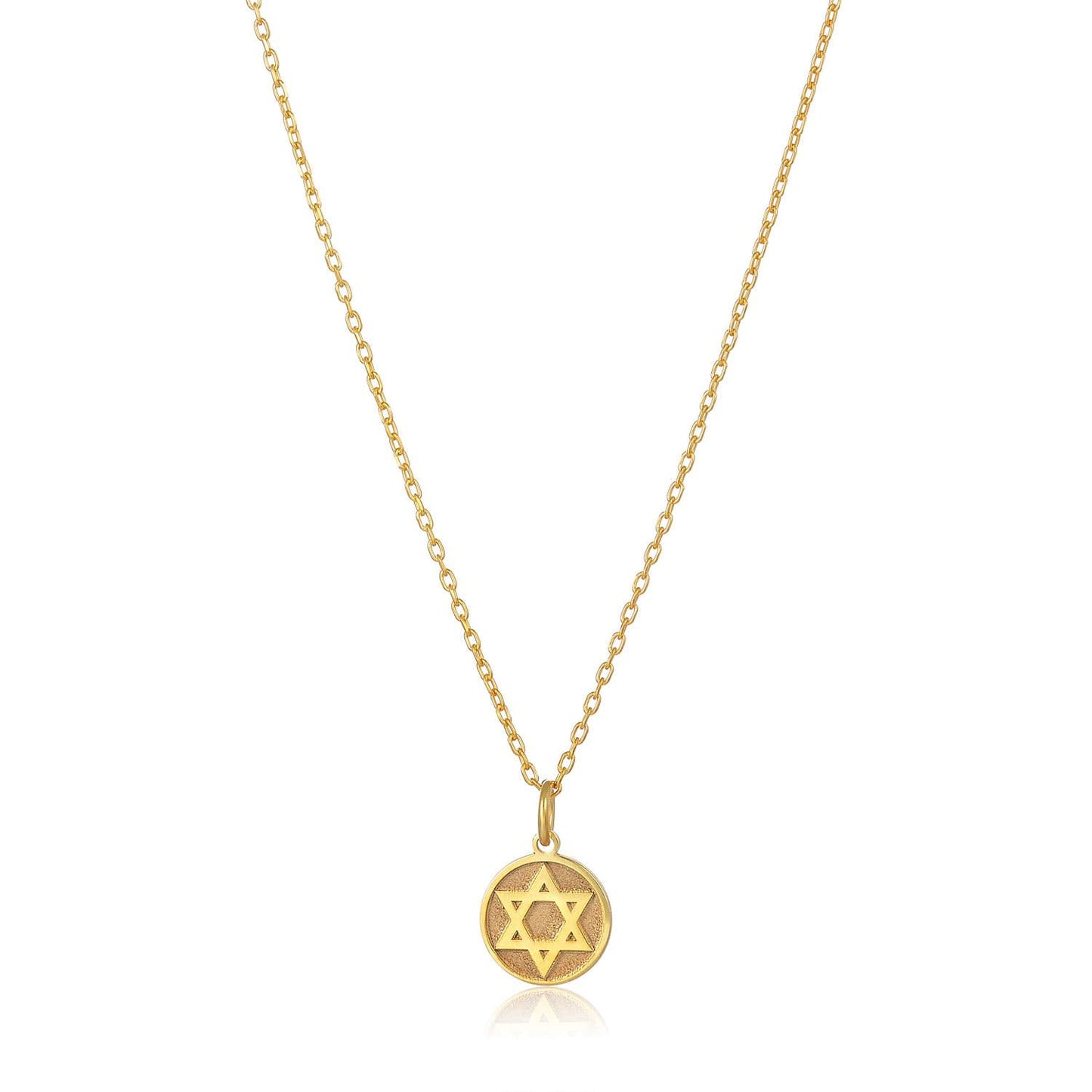 Jewish Star Necklace In Gold